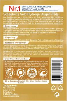 Preview: Schaebens Augenpads Hydrogel Gold 2 St