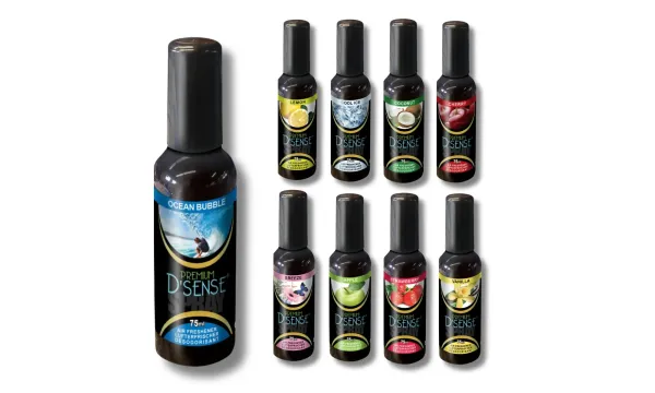 D' Sense Auto-Duftspray 75ml Mix-Sortiment, 25er Display