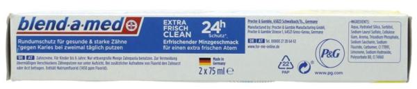 Blend-a-med Zahnpasta Extra Frisch Doppelpack 2x75ml