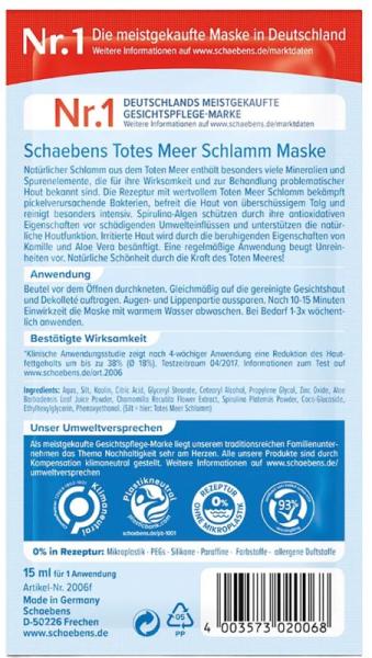 Schaebens Gesichtsmaske Totes Meer 15ml